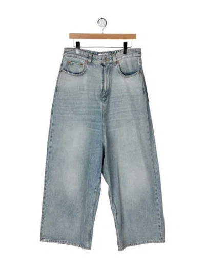 Pre-owned Balenciaga 2022 Wide Leg Jeans In Blue