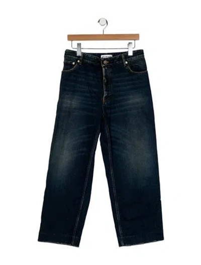 Pre-owned Balenciaga 2022 Wide Leg Jeans W/ Tags In Blue