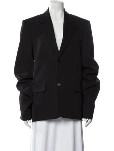 Pre-owned Balenciaga 2022 Wool Blazer In Gray