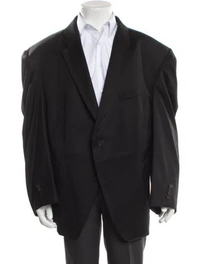 Pre-owned Balenciaga 2022 Wool Blazer In Gray