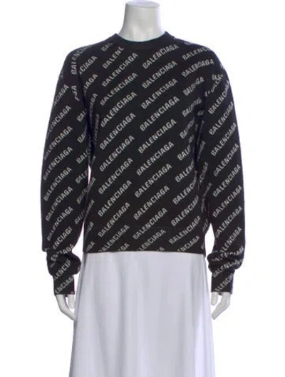 Pre-owned Balenciaga 2022 Wool Sweater In Black