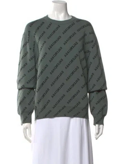 Pre-owned Balenciaga 2022 Wool Sweater In Green
