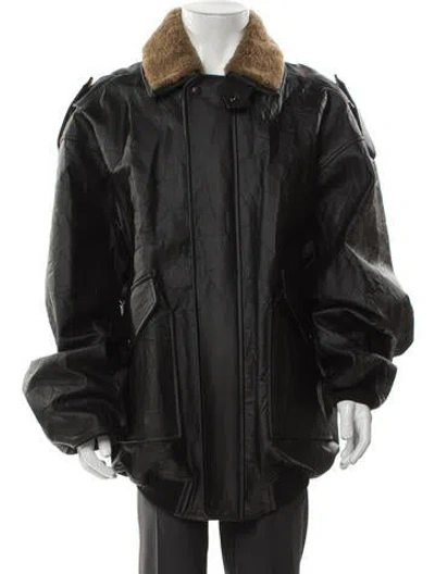 Pre-owned Balenciaga 2022 Worn Out Bomber W/ Tags In Black