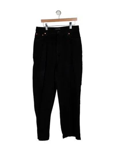 Pre-owned Balenciaga 2022-2023 Wide Leg Jeans In Black