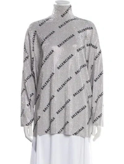 Pre-owned Balenciaga 2023 'all Over' Sweater W/ Tags In Gray