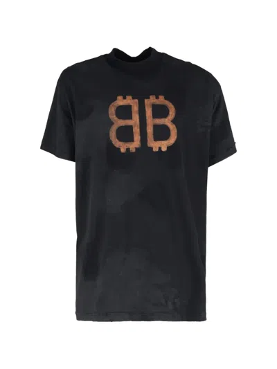 Pre-owned Balenciaga 2023 Crypto Oversized T-shirt In Black