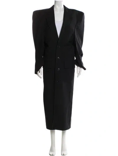 Pre-owned Balenciaga 2023 Cut Away Boxy Coat W/ Tags In Black