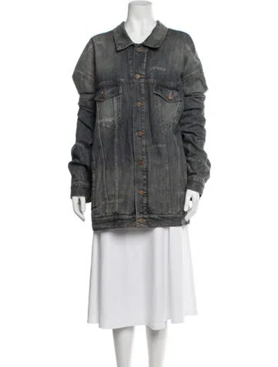 Pre-owned Balenciaga 2023 Denim Jacket In Blue