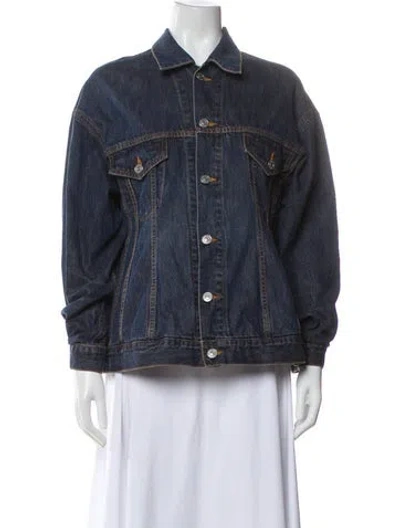 Pre-owned Balenciaga 2023 Denim Jacket W/ Tags In Blue