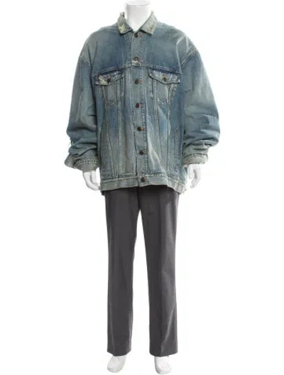 Pre-owned Balenciaga 2023 Denim Jacket W/ Tags In Blue