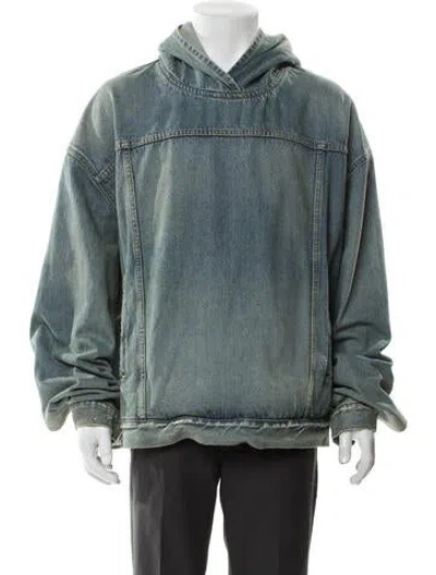 Pre-owned Balenciaga 2023 Denim Jacket W/ Tags In Blue
