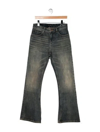 Pre-owned Balenciaga 2023 Flared Jeans In Green