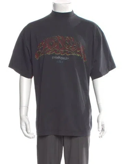Pre-owned Balenciaga 2023 Graphic Print T-shirt In Gray