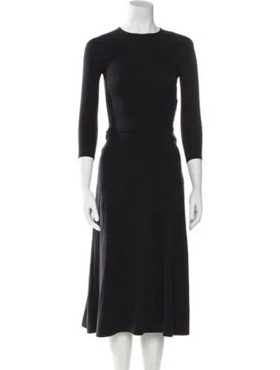Pre-owned Balenciaga 2023 Midi Length Dress In Black