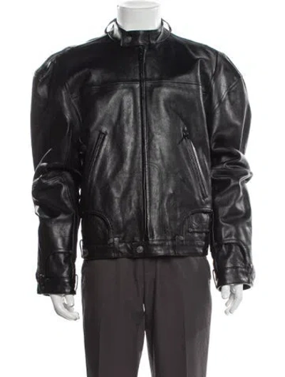 Pre-owned Balenciaga 2023 Moto Jacket In Brown