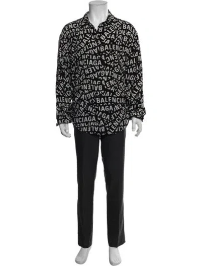 Pre-owned Balenciaga 2023 Printed Shirt In Black