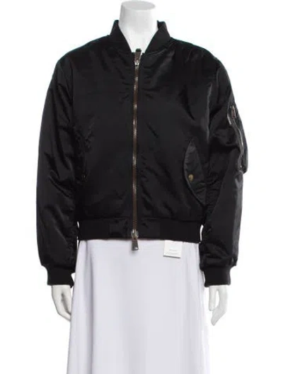 Pre-owned Balenciaga 2023 Shrunken Bomber Jacket W/ Tags In Black