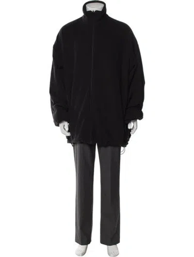 Pre-owned Balenciaga 2023 Signature Logo Parka In Black