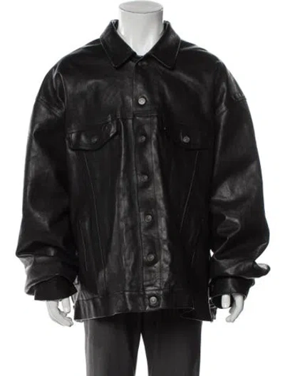 Pre-owned Balenciaga 2023 Signature Logo Utility Jacket In Gray