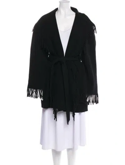 Pre-owned Balenciaga 2023 Silk Coat W/ Tags In Black