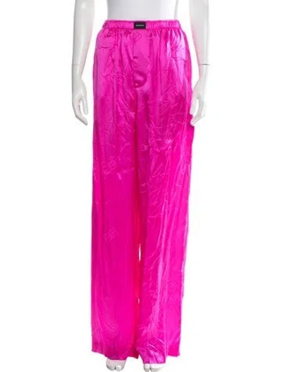 Pre-owned Balenciaga 2023 Silk Sweatpants In Pink