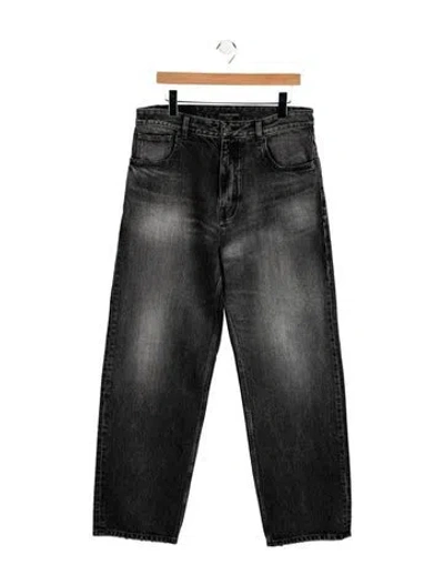 Pre-owned Balenciaga 2023 Wide Leg Jeans In Black