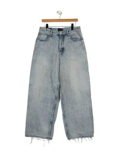 Pre-owned Balenciaga 2023 Wide Leg Jeans In Blue