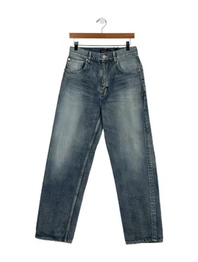Pre-owned Balenciaga 2023 Wide Leg Jeans In Blue