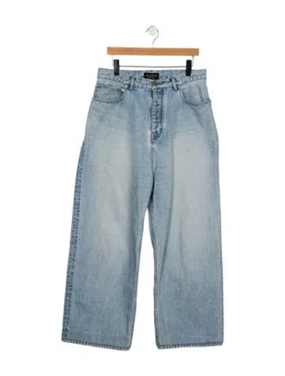Pre-owned Balenciaga 2023 Wide Leg Jeans In Blue