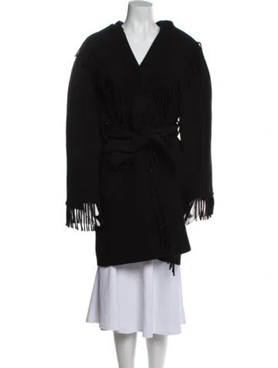 Pre-owned Balenciaga 2023 Wool Coat In Black