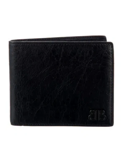 Pre-owned Balenciaga 2024 Bifold Wallet In Black