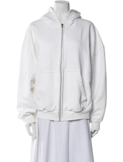 Pre-owned Balenciaga 2024 Bomber Jacket In White