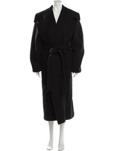 Pre-owned Balenciaga 2024 Cashmere Trench Coat In Black