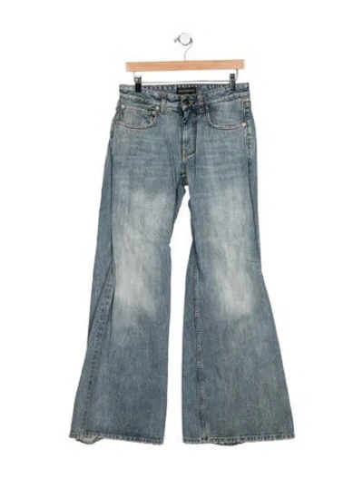 Pre-owned Balenciaga 2024 Flared Jeans In Blue