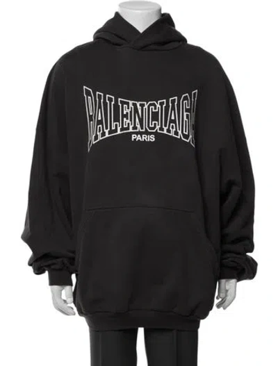 Pre-owned Balenciaga 2024 Graphic Print Hoodie In Gray
