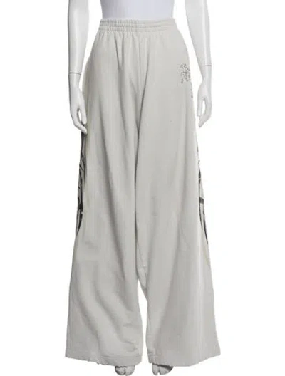Pre-owned Balenciaga 2024 Graphic Print Sweatpants In Gray