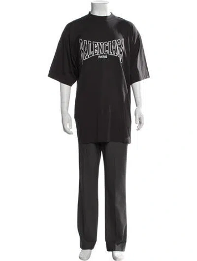 Pre-owned Balenciaga 2024 Graphic Print T-shirt In Black