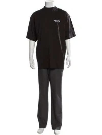 Pre-owned Balenciaga 2024 Graphic Print T-shirt In Brown