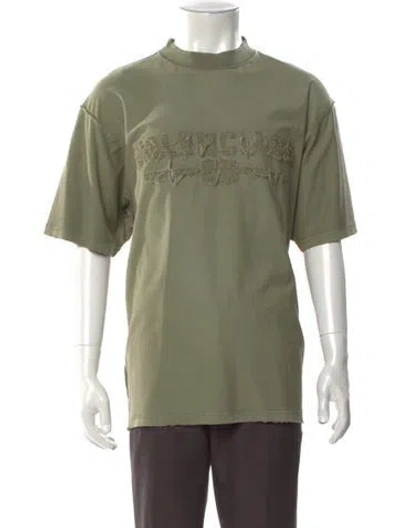 Pre-owned Balenciaga 2024 Medium Fit T-shirt W/ Tags In Green
