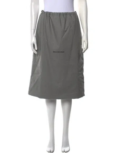 Pre-owned Balenciaga 2024 Midi Length Skirt W/ Tags In Gray