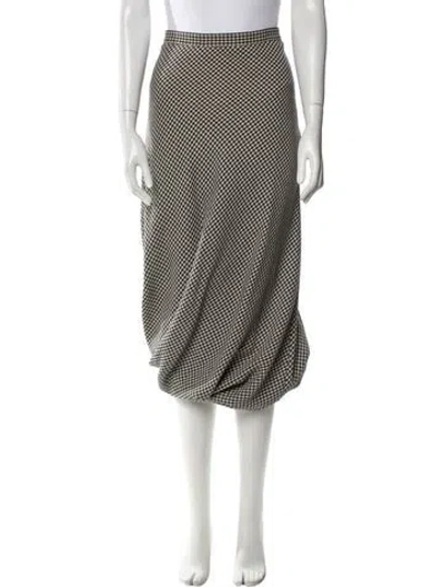 Pre-owned Balenciaga 2024 Midi Length Skirt In White