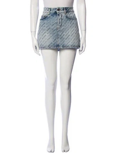 Pre-owned Balenciaga 2024 Mini Skirt In Blue