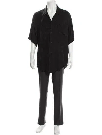 Pre-owned Balenciaga 2024 Silk Shirt In Black