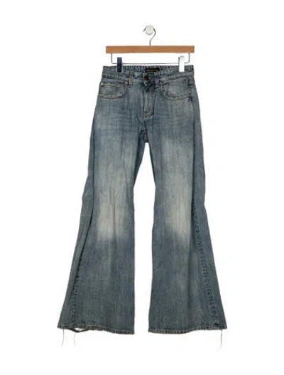 Pre-owned Balenciaga 2024 Wide Leg Jeans In Blue