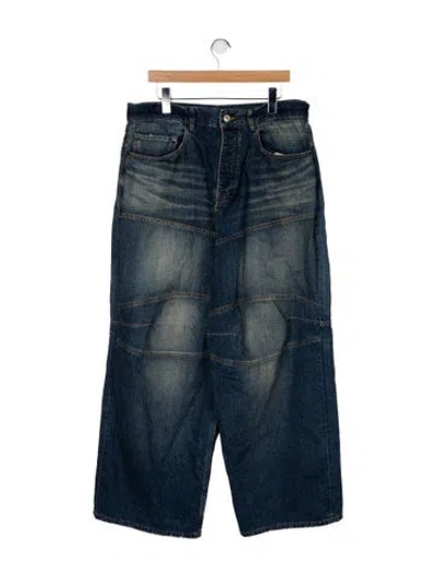 Pre-owned Balenciaga 2024 Wide Leg Jeans In Blue