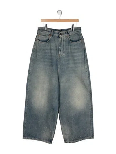 Pre-owned Balenciaga 2024 Wide Leg Jeans W/ Tags In Blue