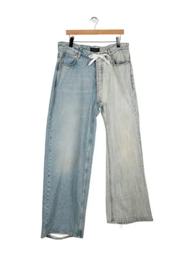 Pre-owned Balenciaga 2024 Wide Leg Jeans W/ Tags In Blue