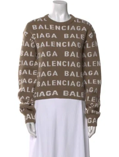 Pre-owned Balenciaga 2024 Wool Sweater W/ Tags In Brown