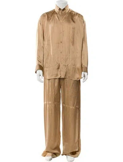 Pre-owned Balenciaga 2025 All Over Pajama Set In Neutral