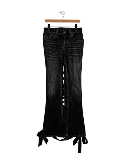 Pre-owned Balenciaga 2025 Flared Jeans In Black